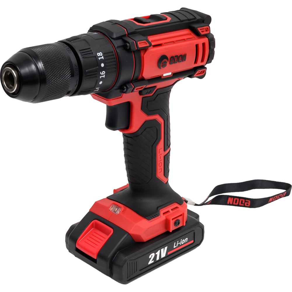 Изображение товара Аккумуляторная дрель-шуруповерт EDON AD-21AP 15422 2Speed 21V Li-Ion