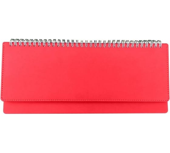 Изображение товара Недатированный планинг Attache Velvet искусственная кожа 64 листа, красный, 305x130 мм 1156880