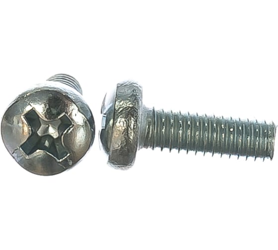 Изображение товара Винт BlackWeld 3x20 оцинкованный, с полукр.гол. DIN7985 2000 шт. 144367