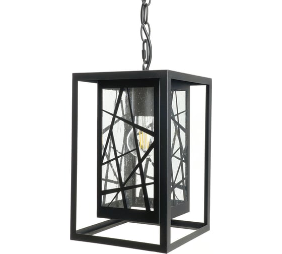 Изображение товара Садово-парковый светильник FERON серии «Ницца», PL642 60W, E27, IP44, черный, 4-х гранник 11648