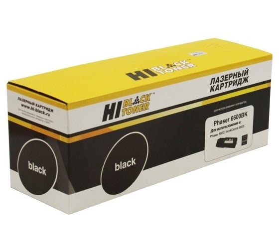 Изображение товара Тонер-картридж Hi-Black для Xerox Phaser 6600/WC 6605, Bk, 8K HB-106R02236