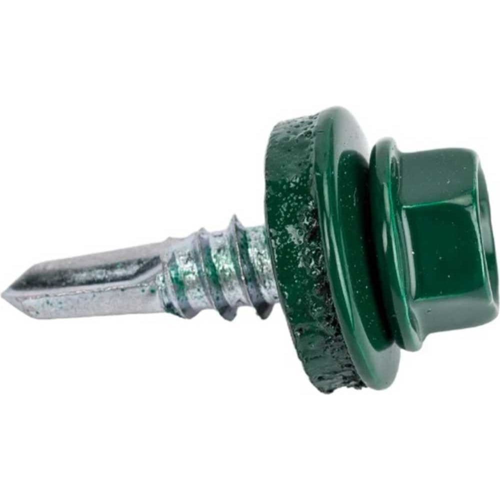 Изображение товара Саморез кровельный BlackWeld 4,8x35 RAL6005 Зеленый мох 250 шт надежное крепление