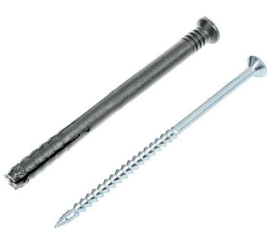 Изображение товара Дюбель с шурупом BlackWeld 6x80, потай, 100 шт. 145000