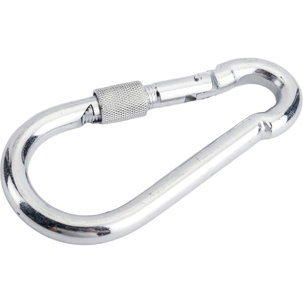 Изображение товара Карабин с фиксатором BlackWeld 9 мм цинк 50 шт