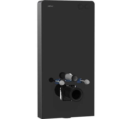 Изображение товара Инсталляционный модуль внешнего монтажа для подвесного унитаза ABBER черный AC0107MB