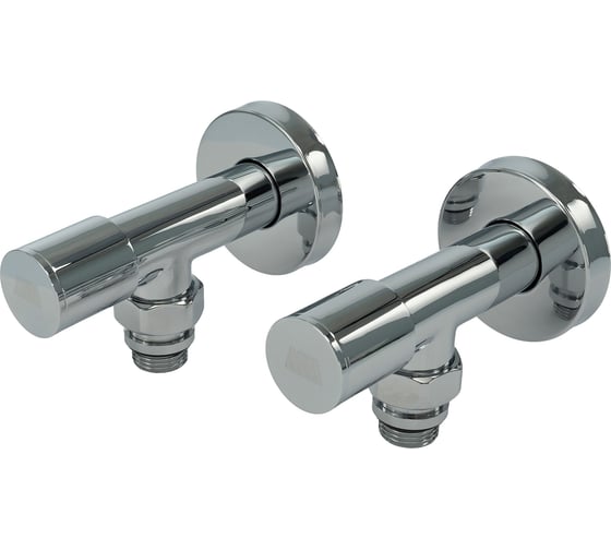 Изображение товара Вентиль угловой Millennium 1/2-1/2 штуцер-штуцер для полотенцесушителя (пара) VOMM1212