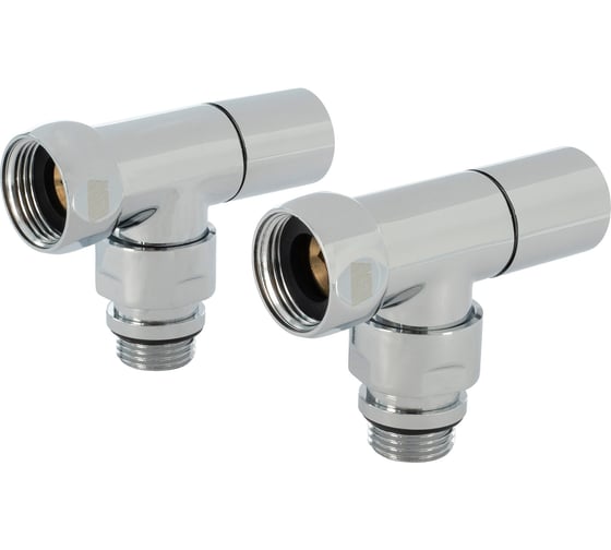 Изображение товара Вентиль угловой Millennium 3/4- 1/2 гайка-штуцер для полотенцесушителя (пара) VOFM3412