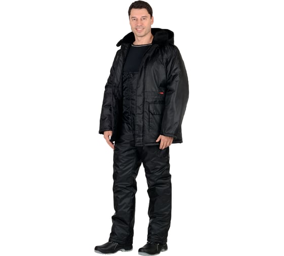 Изображение товара Костюм Сириус "Безопасность" (охрана/охранник) зимний: куртка дл., п/комб. чёрный, р. 104-108/170-176 (ЧЗ) 104493