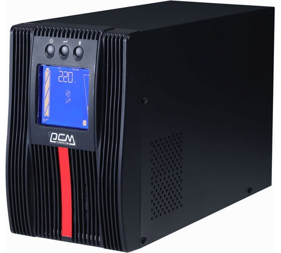Изображение товара Источник бесперебойного питания Powercom MACAN, On-Line, 2000VA/2000W, Tower, IEC, LCD MAC-2000