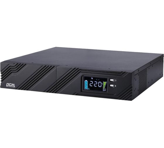 Изображение товара Источник бесперебойного питания Powercom SMART KING PRO+, Line-Interactive, 1500VA / 1050W, SPR-1500 LCD
