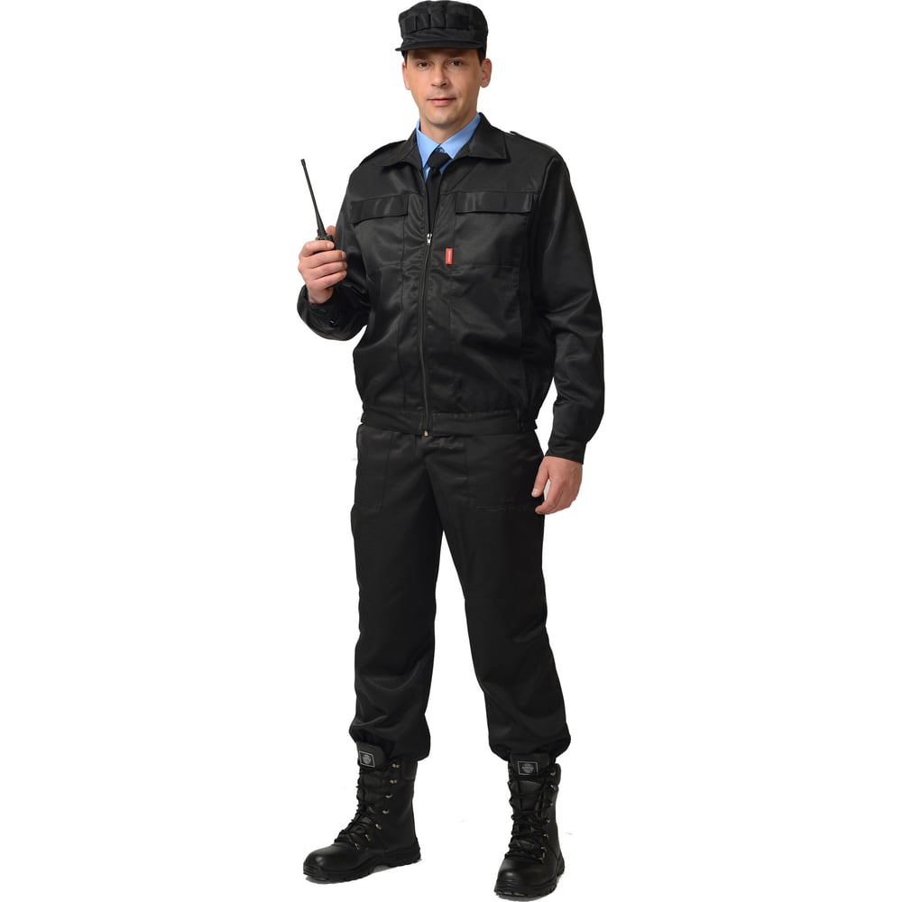 Изображение товара Костюм Сириус Блокпост/Вымпел куртка брюки черный р.112-116