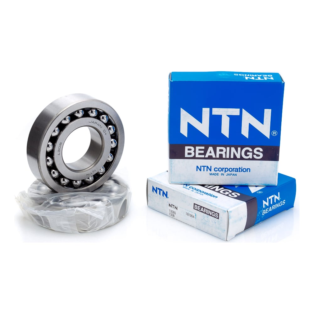 Изображение товара Подшипник NTN 1308S шариковый двухрядный радиальный открытый 90x40x23 мм