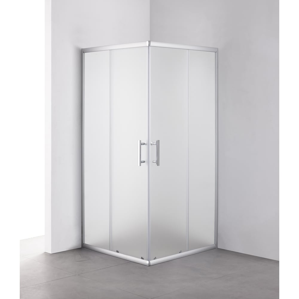 Изображение товара Душевой уголок OLIVE'S MINO квадратный матовое стекло хром матовый профиль