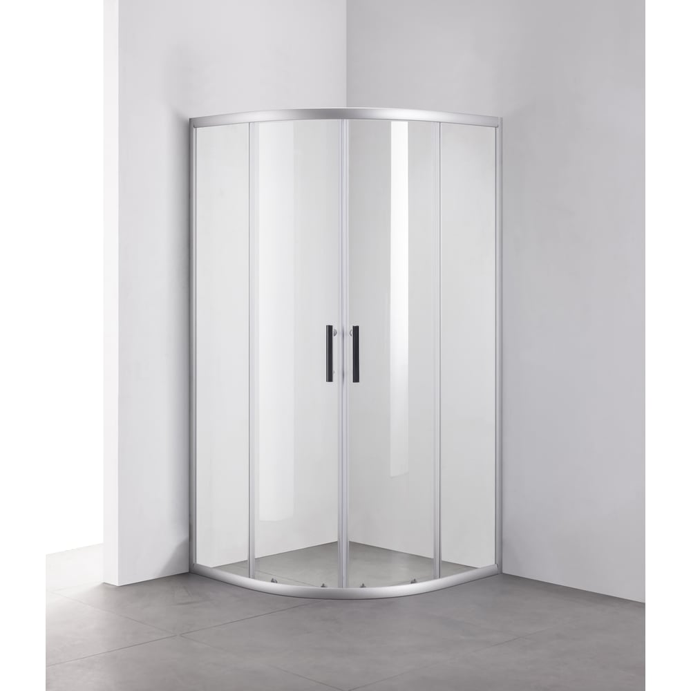 Изображение товара Душевой уголок OLIVE'S MINO с полукруглой формой и хромированной отделкой