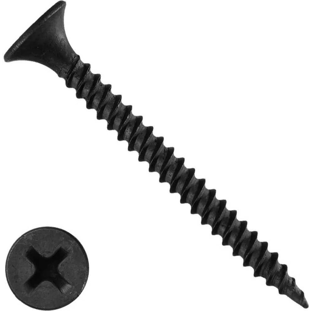 Изображение товара Саморез по гипсокартону BlackWeld 3,5x41 15кг частая резьба фосфатированный