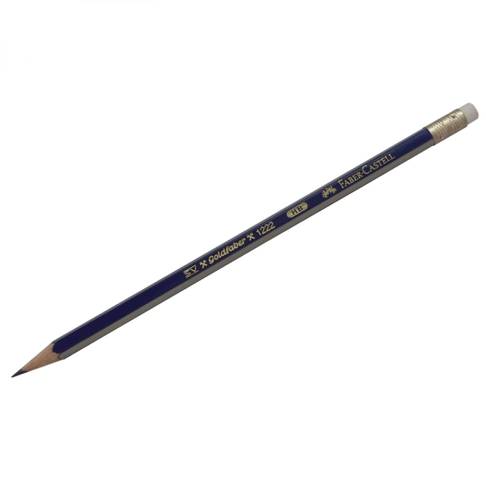 Заточенный чернографитный карандаш Faber-Castell карандаш чернографитный faber castell goldfaber 1221 4в