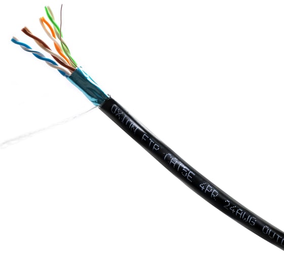 Изображение товара Кабель FTP OXION cat. 5e, outdoor, 4x2x0,51мм, 20 м, медь, арт. OX-FTP4PR24AWG-OUTD20M