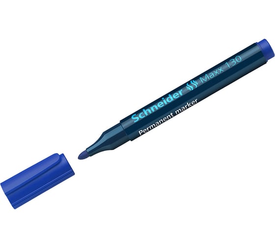 Изображение товара Перманентный маркер Schneider Maxx 130 синий, пулевидный, 3 мм 113003