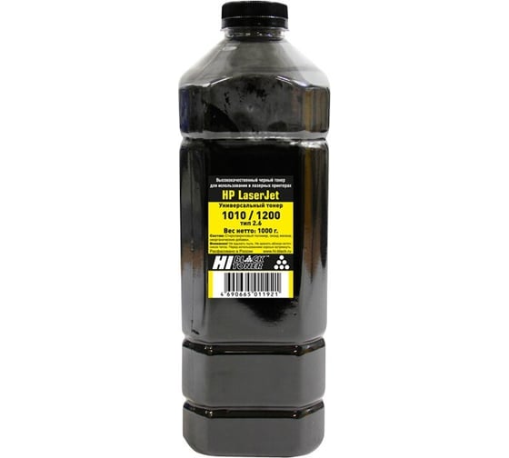 Изображение товара Тонер универсальный Hi-Black для HP LJ 1010/1200, Тип 2.6, Bk, 1 кг, канистра HB-HP-Univ-T2.6-Bk-1000G