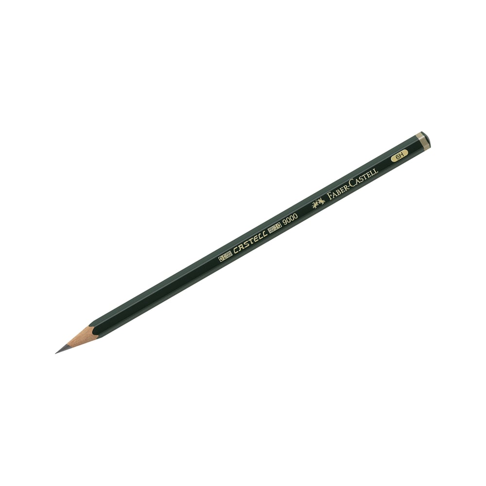 Заточенный чернографитный карандаш Faber-Castell карандаш пастельный faber castell pitt pastel зеленый