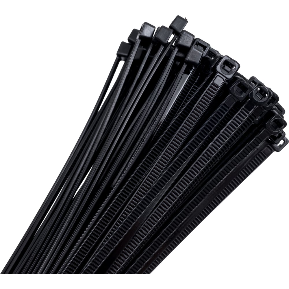 Изображение товара Стяжки Lema 3,5х300 черные, 100 шт