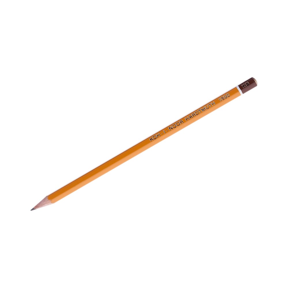 Заточенный чернографитный карандаш Koh-I-Noor карандаш чернографитный твёрдость нв звезды с ластиком корпус треугольный заточенный микс в тубусе
