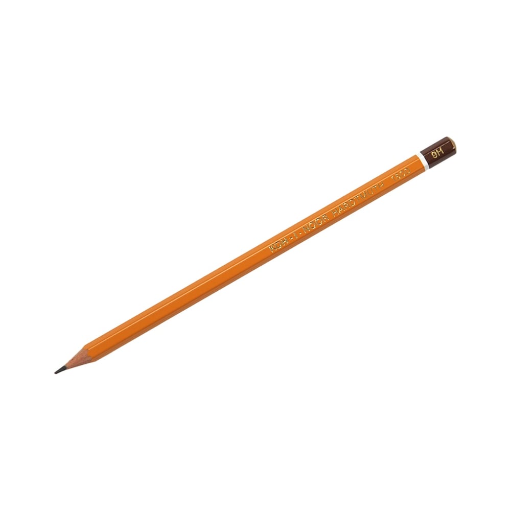 Заточенный чернографитный карандаш Koh-I-Noor карандаш чернографитный 2 0 мм happy graphix самолеты hв трёхгранный