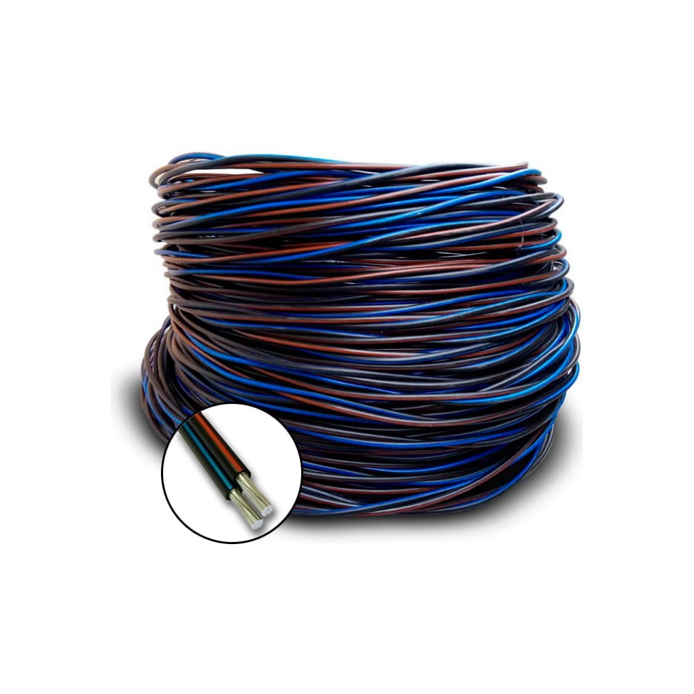 Изображение товара Самонесущий изолированный провод БУРЕВЕСТНИК сип-4 2x25 мм2, 40 м