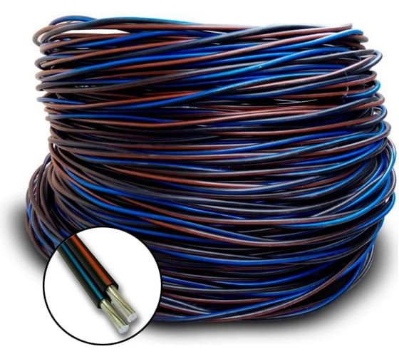 Изображение товара Cамонесущий изолированный провод БУРЕВЕСТНИК сип-4 2x16 мм2, 10м BOZ229451L10