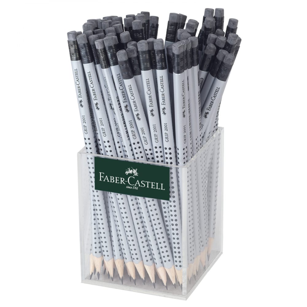 Заточенный чернографитный карандаш Faber-Castell карандаш художественный чёрнографитный faber castel castell® 9000 профессиональные b с ластиком зелёный