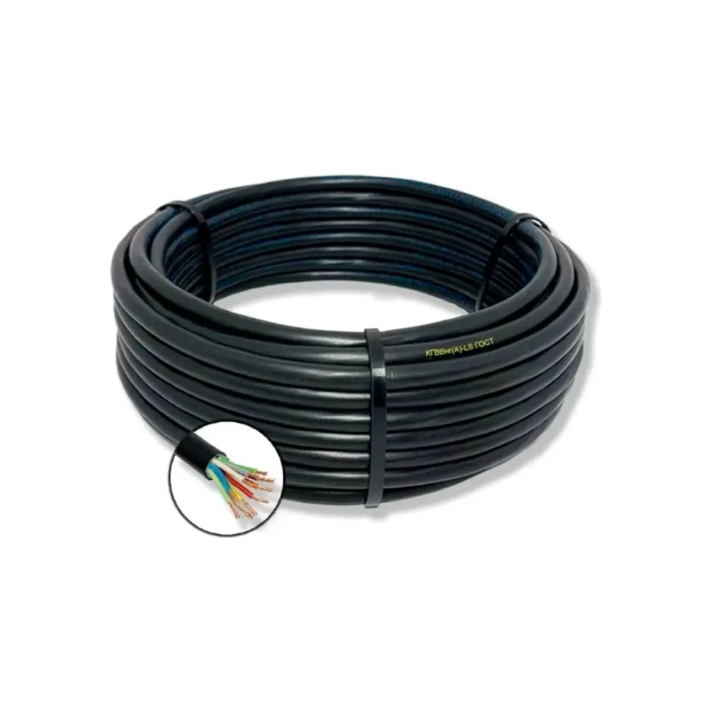 Изображение товара Гибкий кабель БУРЕВЕСТНИК КГВВнг(А)-LS 10х0.75 мм² 20м для электромонтажа