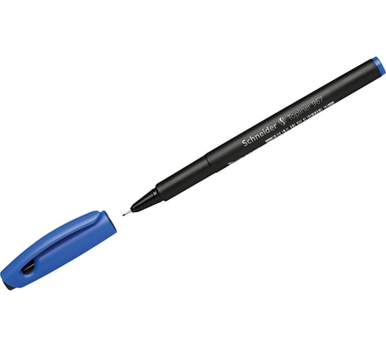 Изображение товара Капиллярная ручка Schneider Topliner 967 синяя, 0,4 мм 9673
