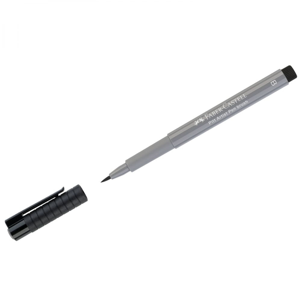 Капиллярная ручка Faber-Castell кисть синтетика 14 кошачий язык гамма галерея короткая ручка