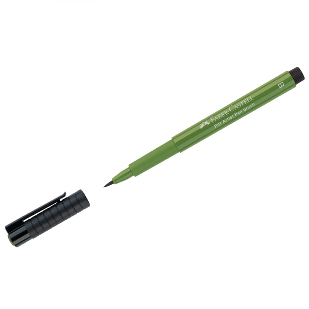 Капиллярная ручка Faber-Castell кисть синтетика 14 кошачий язык гамма галерея короткая ручка