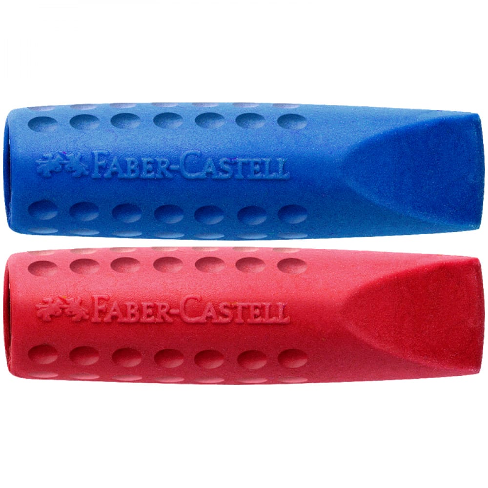 Набор ластиков-колпачков Faber-Castell набор ластиков 2 штуки joy 40 х 20 х 10 мм мягкий гипоаллергенный