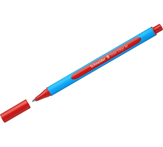 Изображение товара Набор ручек шариковых Schneider, 10 шт. в упаковке, Slider Edge M красная, 1,0 мм, трехгранная 152102