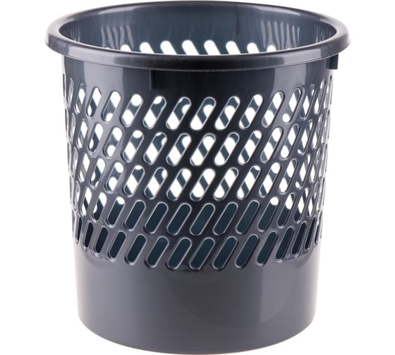Изображение товара Корзина для бумаг OfficeClean 11 л, сетчатая, серый цвет 299874