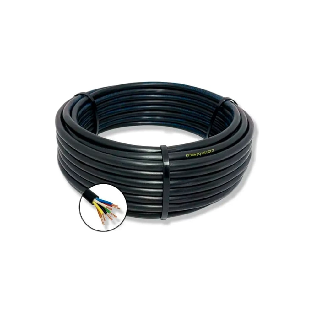 Изображение товара Гибкий кабель БУРЕВЕСТНИК кгввнгa ls 7x2.5 мм2 20м для электромонтажа