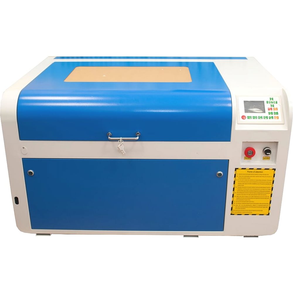 Изображение товара Лазерный СО2 станок Gray 4060 трубка 50 Вт, контроллер М2, рельсовая направляющая по X