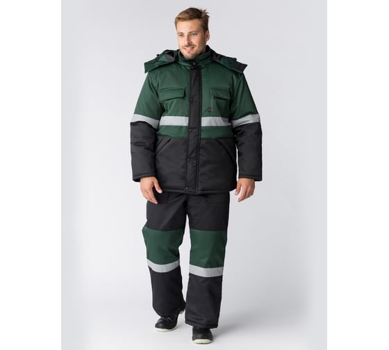 Изображение товара Зимний костюм ФАКЕЛ Профи-Норд черный/зеленый, размер 48-50, рост 194-200 87472508.024