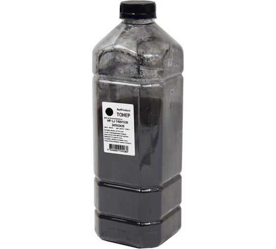 Изображение товара Тонер NetProduct для HP LJ 1160/1320/2410/2420, Bk, 1 кг, канистра N-HP-1160/1320/2410-Bk-1000G