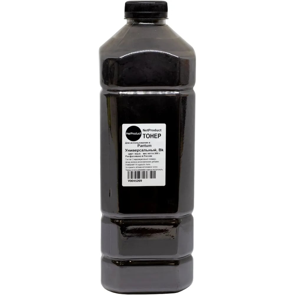 Изображение товара Универсальный тонер NetProduct для Pantum Bk 500 г канистра