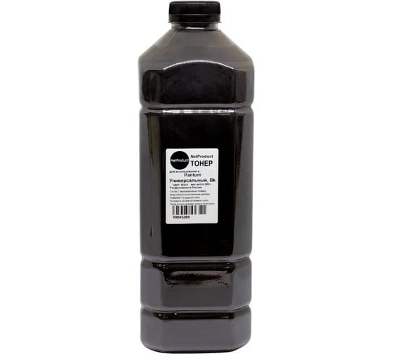 Изображение товара Тонер универсальный NetProduct для Pantum Bk, 500 г, канистра N-PAN-Univ-Bk-500G