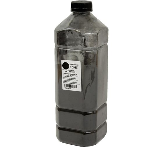Изображение товара Тонер универсальный NetProduct для HP LJ P1005, Bk, 1 кг, канистра N-HP-Univ1005-Bk-1000G