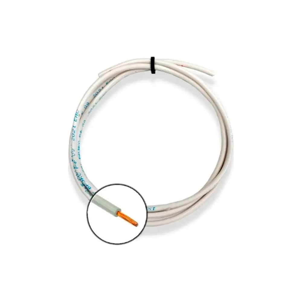 Изображение товара Провод теплостойкий ПВКВ 1x1 мм2 5м БУРЕВЕСТНИК