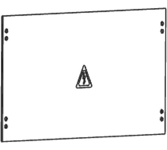 Изображение товара Экран для кожуха рубильника EKF для ВРУ Unit шириной 800мм PROxima mb-15-kr-80