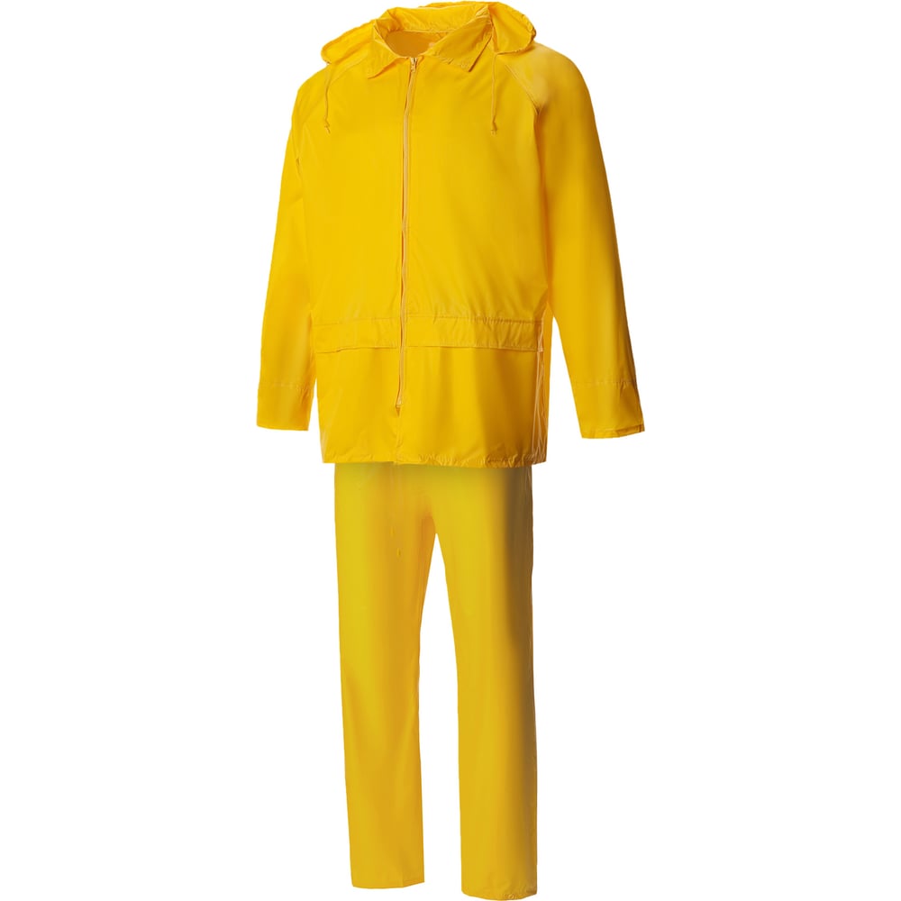 Изображение товара Костюм СОЮЗСПЕЦОДЕЖДА Альбатрос желтый 56-58 Взрослый костюм-двойка из нейлона и ПВХ