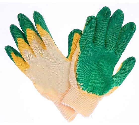 Изображение товара Перчатки трикотажные ПРОМПЕРЧАТКИ двойной латексный облив, 10 пар/упак ПП-29000/10