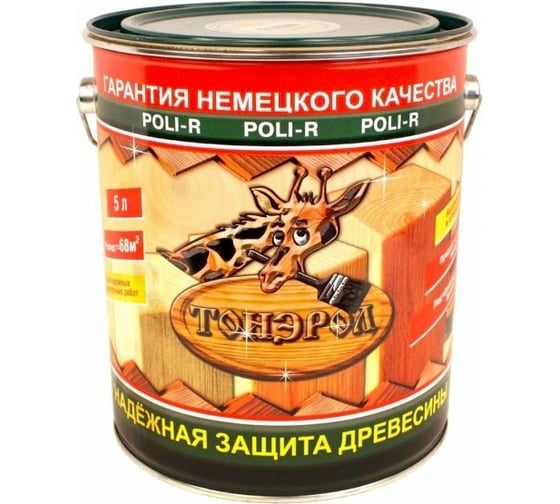 Изображение товара Пропитка Poli-R Тонэрол (белая береза; 5 л) 15279