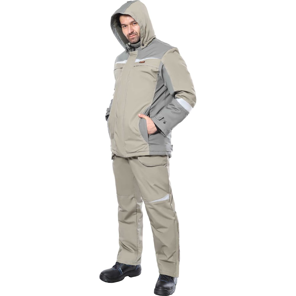 Изображение товара Зимний костюм СИРИУС ОЗОН мужской куртка и брюки светло- и темно-оливкового цвета